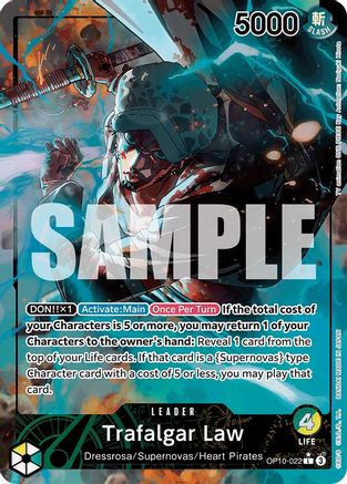 Image of Trafalgar Law (022) (Parallel) (OP10-022) - Royal Blood Foil