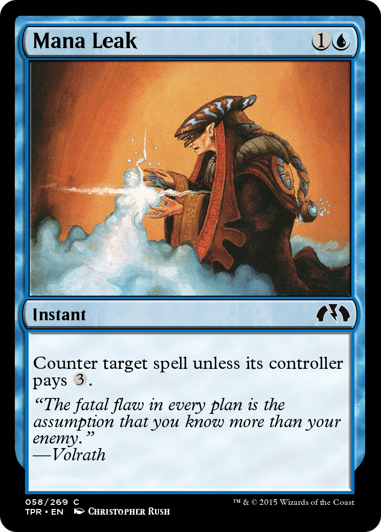 Image of Mana Leak (TPR-058) - Tempest Remastered Foil