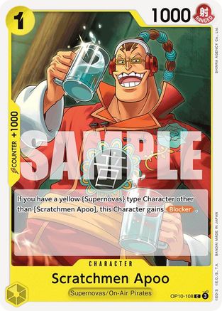 Image of Scratchmen Apoo (OP10-108) - Royal Blood
