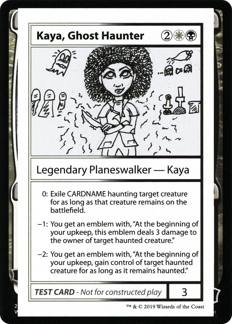 Image of Kaya, Ghost Haunter (No PW Symbol) (CMB1-) - Mystery Booster Playtest Cards 2021