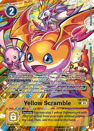 Image of Yellow Scramble (Alternate Art) (LM-029) - Starter Deck 21: Hero of Hope Foil