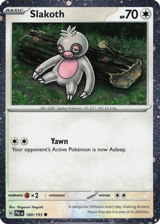 Image of Slakoth (Cosmos Holo) 160/193  - Holofoil Miscellaneous Cards & Products - Common