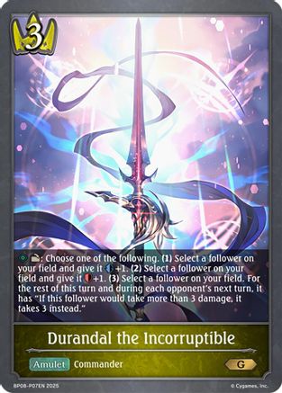 Image of Durandal the Incorruptible - P07EN (Foil) (BP08-P07EN) - BP08 Alterchaotica
