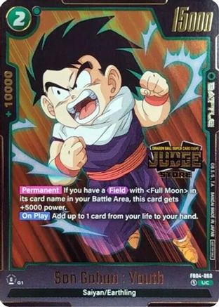 Image of Son Gohan : Youth (Judge Pack (Store Judge) 03) (FB04-060) - Tournament and Championship Promos Holofoil