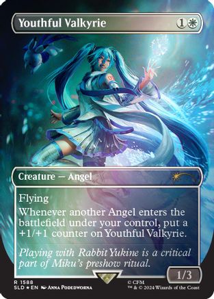 Image of Youthful Valkyrie (Rainbow Foil) (SLD-1588) - Secret Lair Drop Series Foil