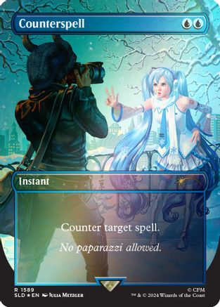 Image of Counterspell (1589) (Rainbow Foil) (SLD-1589) - Secret Lair Drop Series Foil
