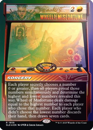 Image of Wheel of Misfortune (1959) (Rainbow Foil) (SLD-1959) - Secret Lair Drop Series Foil