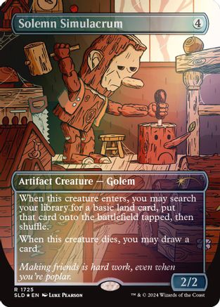 Image of Solemn Simulacrum (1725) (Rainbow Foil) (SLD-1725) - Secret Lair Drop Series Foil
