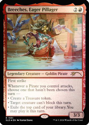 Image of Breeches, Eager Pillager (Rainbow Foil) (SLD-1551) - Secret Lair Drop Series Foil