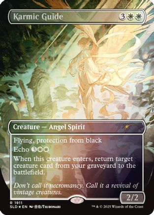 Image of Karmic Guide (1911) (Rainbow Foil) (SLD-1911) - Secret Lair Drop Series Foil