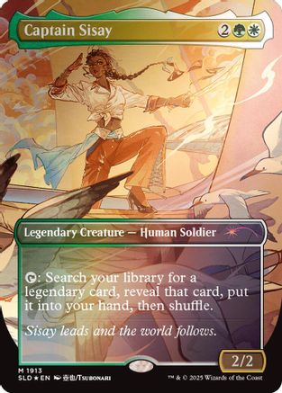 Image of Captain Sisay (1913) (Rainbow Foil) (SLD-1913) - Secret Lair Drop Series Foil