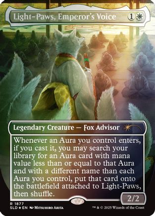 Image of Light-Paws, Emperor's Voice (Rainbow Foil) (SLD-1877) - Secret Lair Drop Series Foil