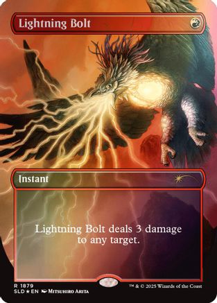 Image of Lightning Bolt (1879) (Rainbow Foil) (SLD-1879) - Secret Lair Drop Series Foil