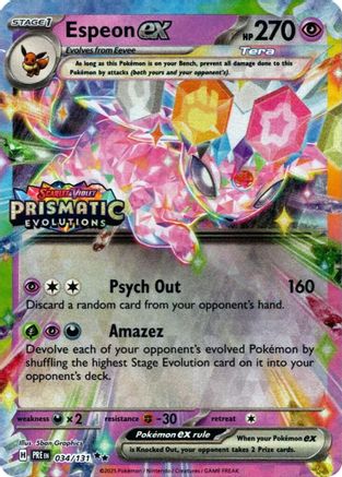 Image of Espeon ex 034/131  - Holofoil Miscellaneous Cards & Products - Promo