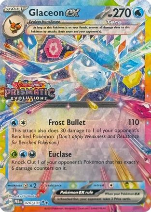 Image of Glaceon ex 026/131  - Holofoil Miscellaneous Cards & Products - Promo