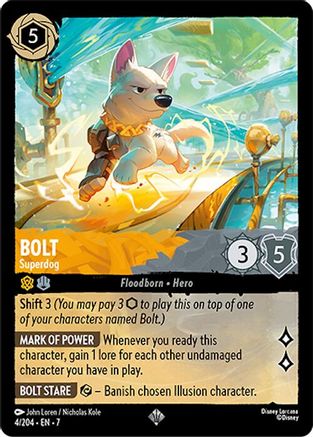 Image of Bolt - Superdog (4/204) - Archazias Island Cold Foil