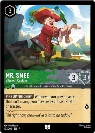 Image of Mr. Smee - Efficient Captain (107/204) - Archazias Island Cold Foil
