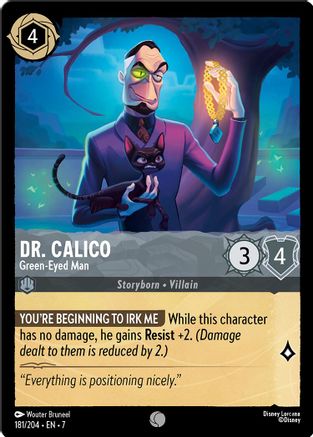Image of Dr. Calico - Green-Eyed Man (181/204) - Archazias Island Cold Foil