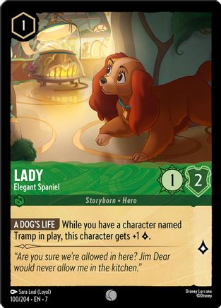 Image of Lady - Elegant Spaniel (100/204) - Archazias Island Cold Foil