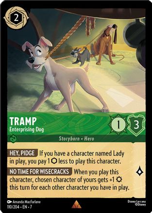 Image of Tramp - Enterprising Dog (110/204) - Archazias Island Cold Foil