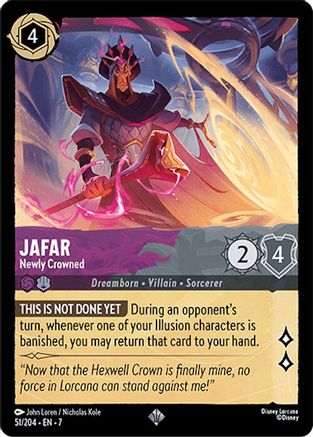 Image of Jafar - Newly Crowned (51/204) - Archazias Island Cold Foil