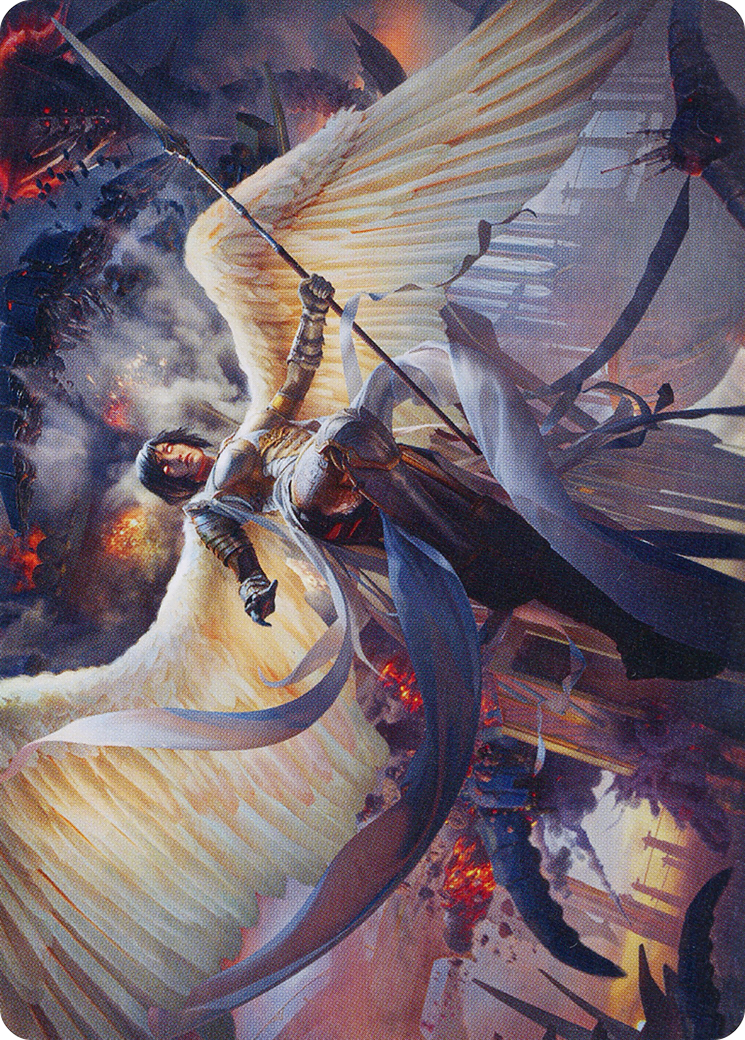 Image of Serra Faithkeeper // Serra Faithkeeper (AMOM-007) - March of the Machine Art Series (Borderless) Foil