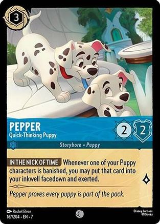 Image of Pepper - Quick-Thinking Puppy (167/204) - Archazias Island Cold Foil