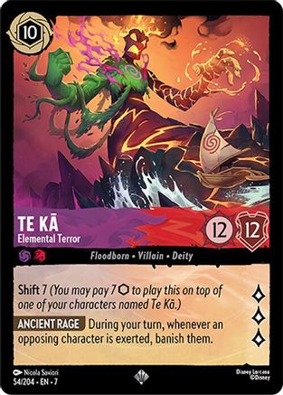 Image of Te Ka - Elemental Terror (54/204) - Archazias Island Cold Foil