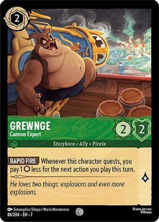 Image of Grewnge - Cannon Expert (86/204) - Archazias Island Cold Foil