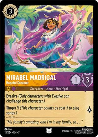Image of Mirabel Madrigal - Hopeful Dreamer (13/204) - Archazias Island Cold Foil