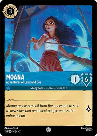 Image of Moana - Adventurer of Land and Sea (156/204) - Archazias Island Cold Foil