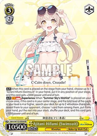 Image of Ajitani Hifumi (Swimsuit) (BAV/W112-E004 RR) - Blue Archive