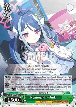 Image of Nemugaki Fubuki (SR) (BAV/W112-E063S SR) - Blue Archive