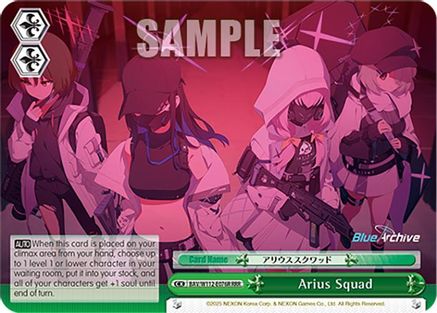 Image of Arius Squad (RRR) (BAV/W112-E076R RRR) - Blue Archive