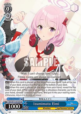 Image of Izumimoto Eimi (SR) (BAV/W112-E129S SR) - Blue Archive