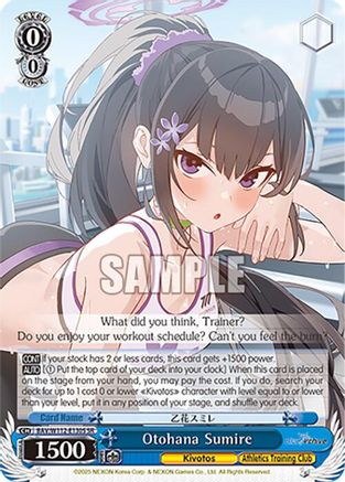 Image of Otohana Sumire (SR) (BAV/W112-E130S SR) - Blue Archive