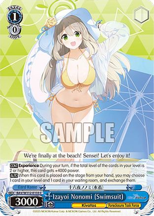 Image of Izayoi Nonomi (Swimsuit) (BAV/W112-E133 C) - Blue Archive