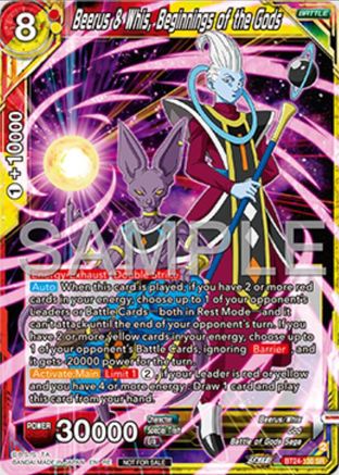 Image of Beerus & Whis, Beginnings of the Gods (Deluxe Pack 2025 Vol.1) (BT24-130) - Promotion Cards Foil