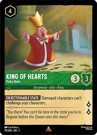 Image of King of Hearts - Picky Ruler (111/204) - Archazias Island Cold Foil