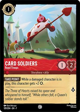 Image of Card Soldiers - Royal Troops (129/204) - Archazias Island Cold Foil