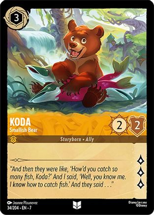 Image of Koda - Smallish Bear (34/304) - Archazias Island Cold Foil