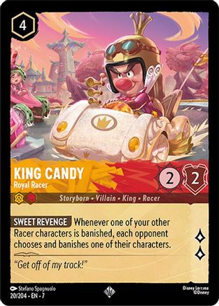Image of King Candy - Royal Racer (20/204) - Archazias Island Cold Foil