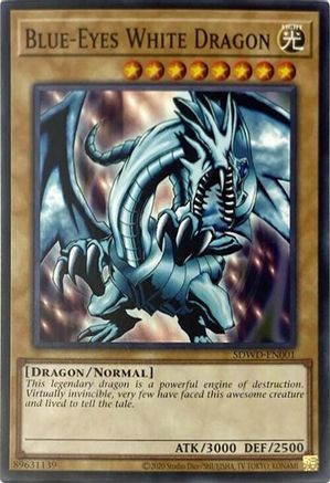 Image of Blue-Eyes White Dragon (SDWD-EN001) (Unlimited Misprint) (SDWD-EN001) - Structure Deck: Blue-Eyes White Destiny Unlimited