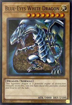 Image of Blue-Eyes White Dragon (SDWD-EN002) (Unlimited Misprint) (SDWD-EN002) - Structure Deck: Blue-Eyes White Destiny Unlimited