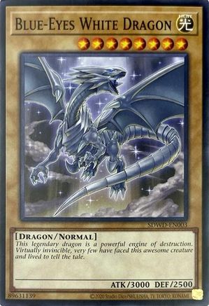 Image of Blue-Eyes White Dragon (SDWD-EN003) (Unlimited Misprint) (SDWD-EN003) - Structure Deck: Blue-Eyes White Destiny Unlimited