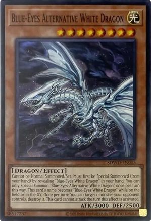 Image of Blue-Eyes Alternative White Dragon (Unlimited Misprint) (SDWD-EN005) - Structure Deck: Blue-Eyes White Destiny Unlimited
