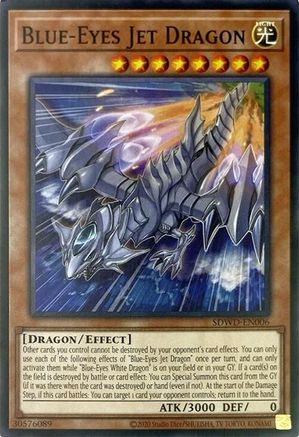 Image of Blue-Eyes Jet Dragon (Unlimited Misprint) (SDWD-EN006) - Structure Deck: Blue-Eyes White Destiny Unlimited