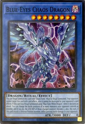 Image of Blue-Eyes Chaos Dragon (Unlimited Misprint) (SDWD-EN010) - Structure Deck: Blue-Eyes White Destiny Unlimited