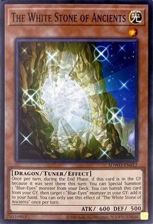 Image of The White Stone of Ancients (Unlimited Misprint) (SDWD-EN012) - Structure Deck: Blue-Eyes White Destiny Unlimited