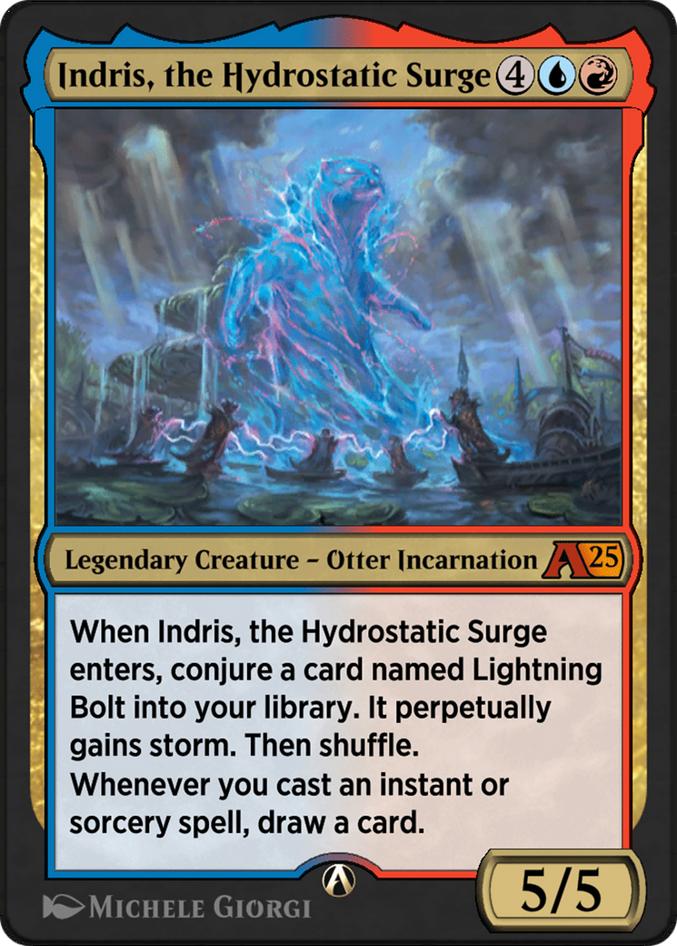 Image of Indris, the Hydrostatic Surge (YBLB-025) - Alchemy: Bloomburrow